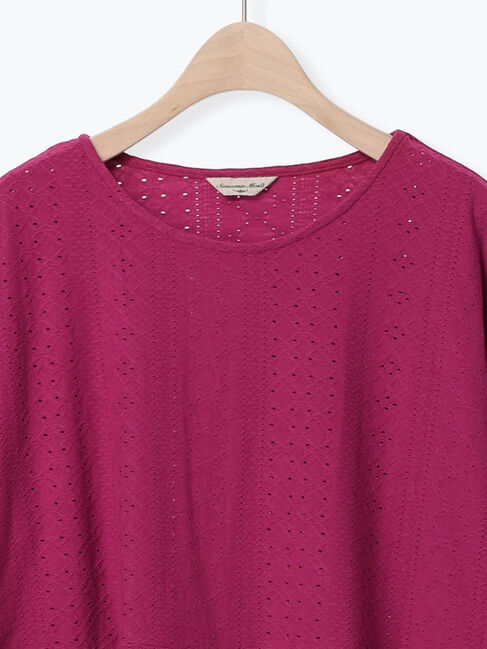 Samansa Mos2「アイレット切替フリルカットソー」|Tシャツ・カットソー|