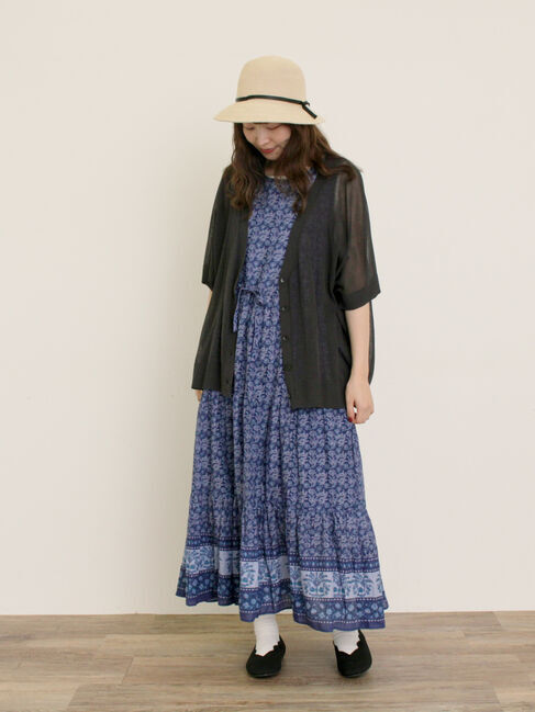 Samansa Mos2「【マシンウォッシャブル】ドルマンスリーブVネックカーディガン」|カーディガン|