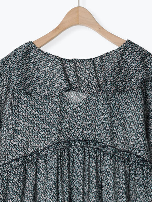 Samansa Mos2「【S/Mサイズ】柄アソート襟フリル2WAYワンピース」|ワンピース|