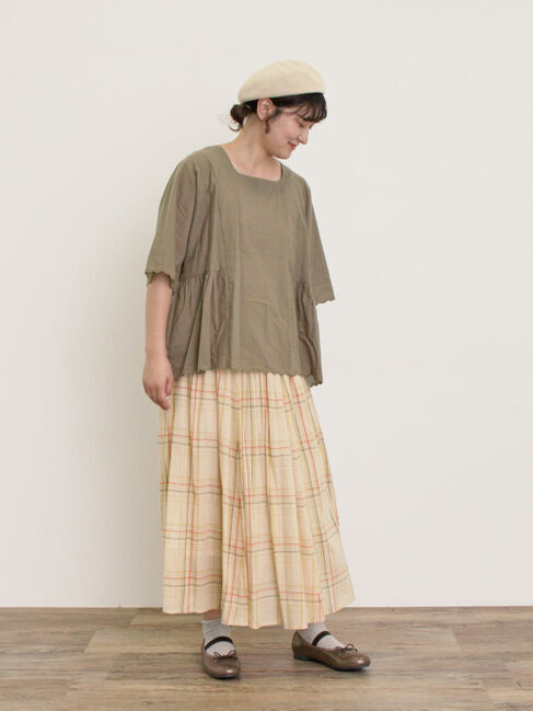 Samansa Mos2「◎裾スカラップブラウス」|シャツ・ブラウス|