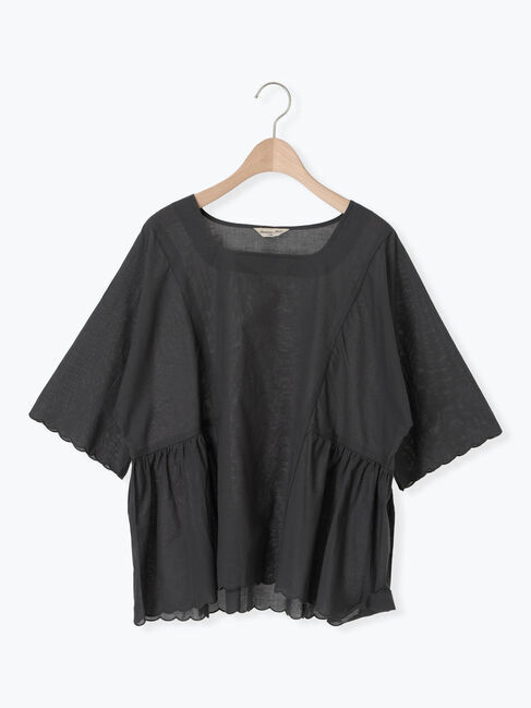 Samansa Mos2「◎裾スカラップブラウス」|シャツ・ブラウス|