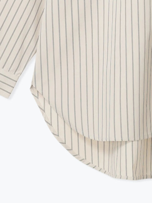 Samansa Mos2 blue「【イージーケア】マルチスタイルシャツ」|シャツ・ブラウス|