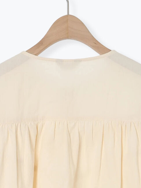 Samansa Mos2「V切替レース前開きブラウス」|シャツ・ブラウス|