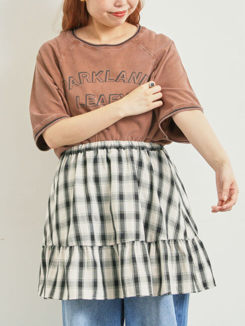 SM2「ミニ裏毛ライン入りロゴプリントカットソー」|Tシャツ・カットソー|ブラウン