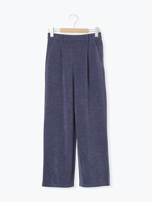 Samansa Mos2 blue「カットコールストレートパンツ」|その他|