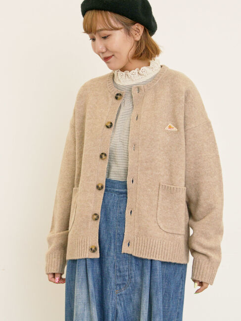 Samansa Mos2「【KELTY&times;Samansa Mos2】クルーネックカーディガン」|カーディガン|ベージュ