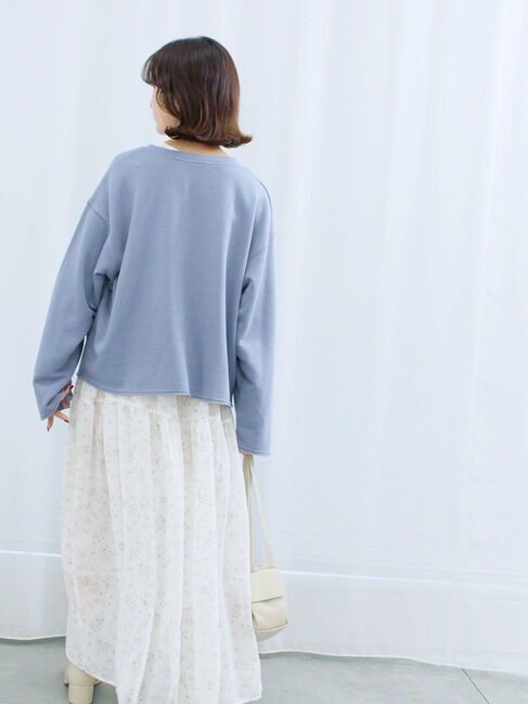 Samansa Mos2 blue「◎花柄ワンピース」|ワンピース|