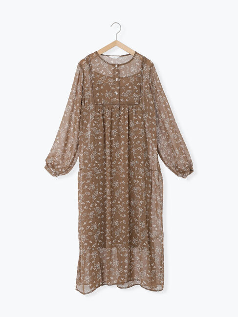 Samansa Mos2 blue「◎花柄ワンピース」|ワンピース|