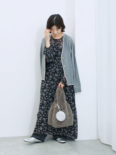 Samansa Mos2 blue「◎花柄ワンピース」|ワンピース|