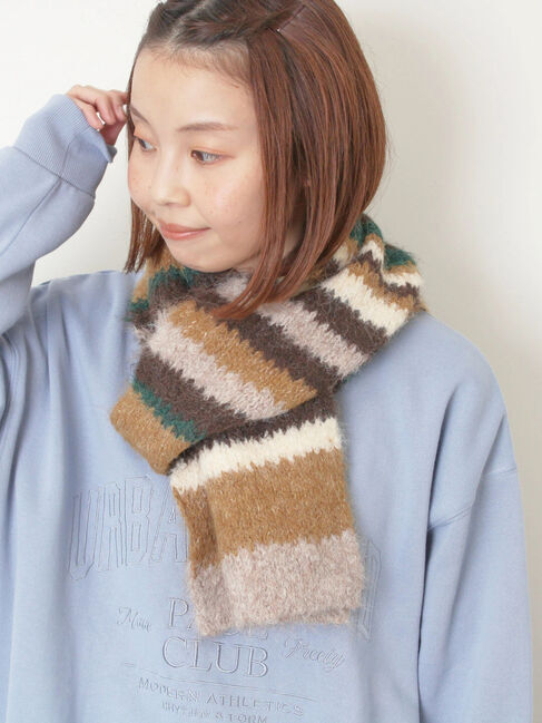 Samansa Mos2「マルチボーダーマフラー」|その他|