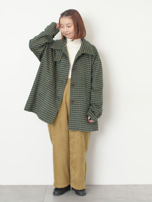 Samansa Mos2「【M/Lサイズ】裾絞りタックパンツ」|その他|