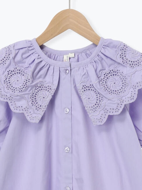 Samansa Mos2 Lagom「スカラップレース襟付きワンピース」|ワンピース|