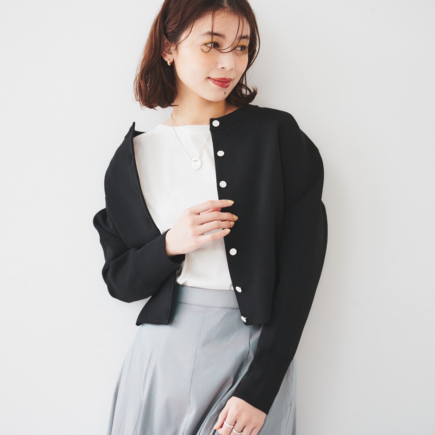 UNTITLED「【セットアップ可能】スポンディッシュ カーディガン」|カーディガン|