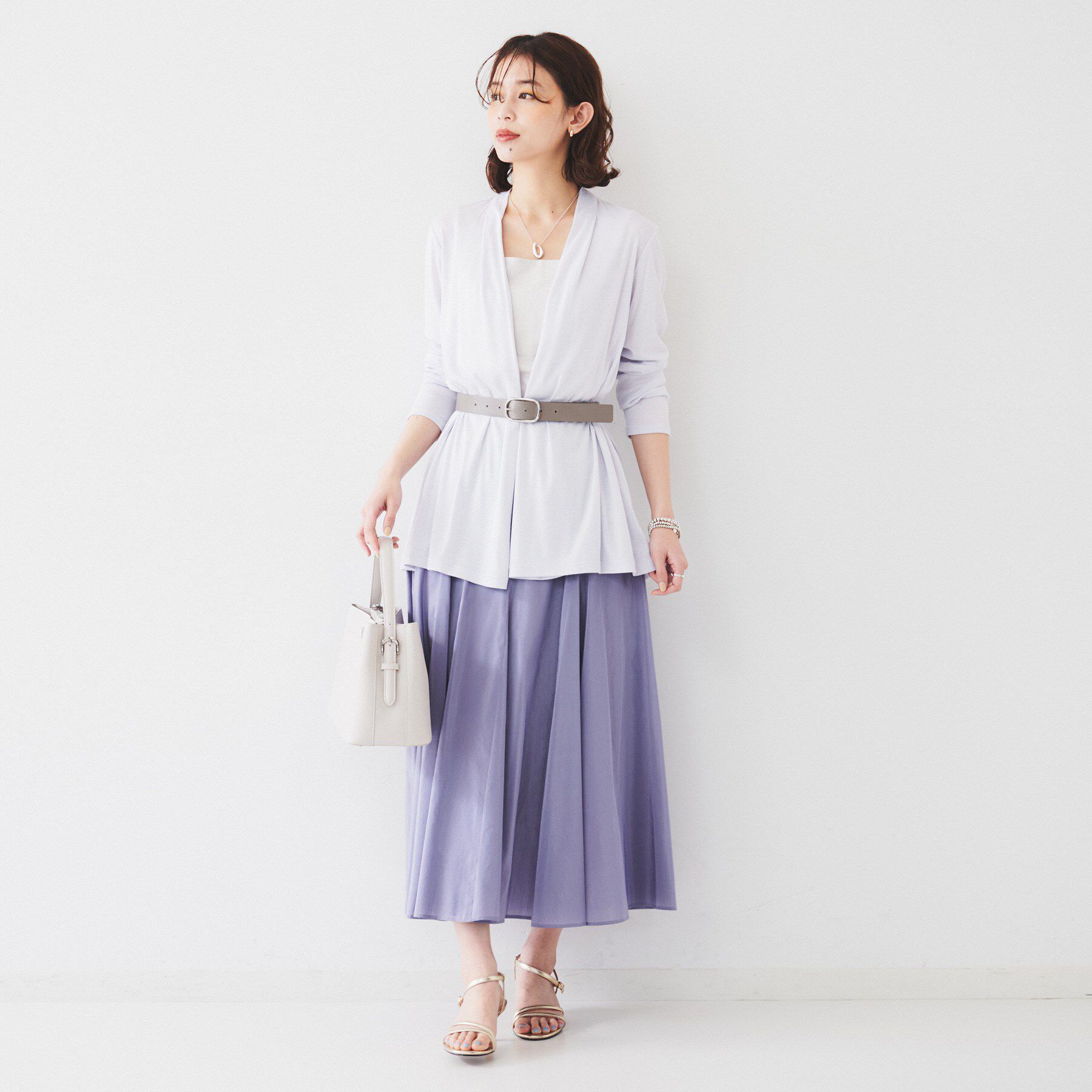 UNTITLED「【トレンド/後ろゴム】ローンフレアスカート」|スカート|