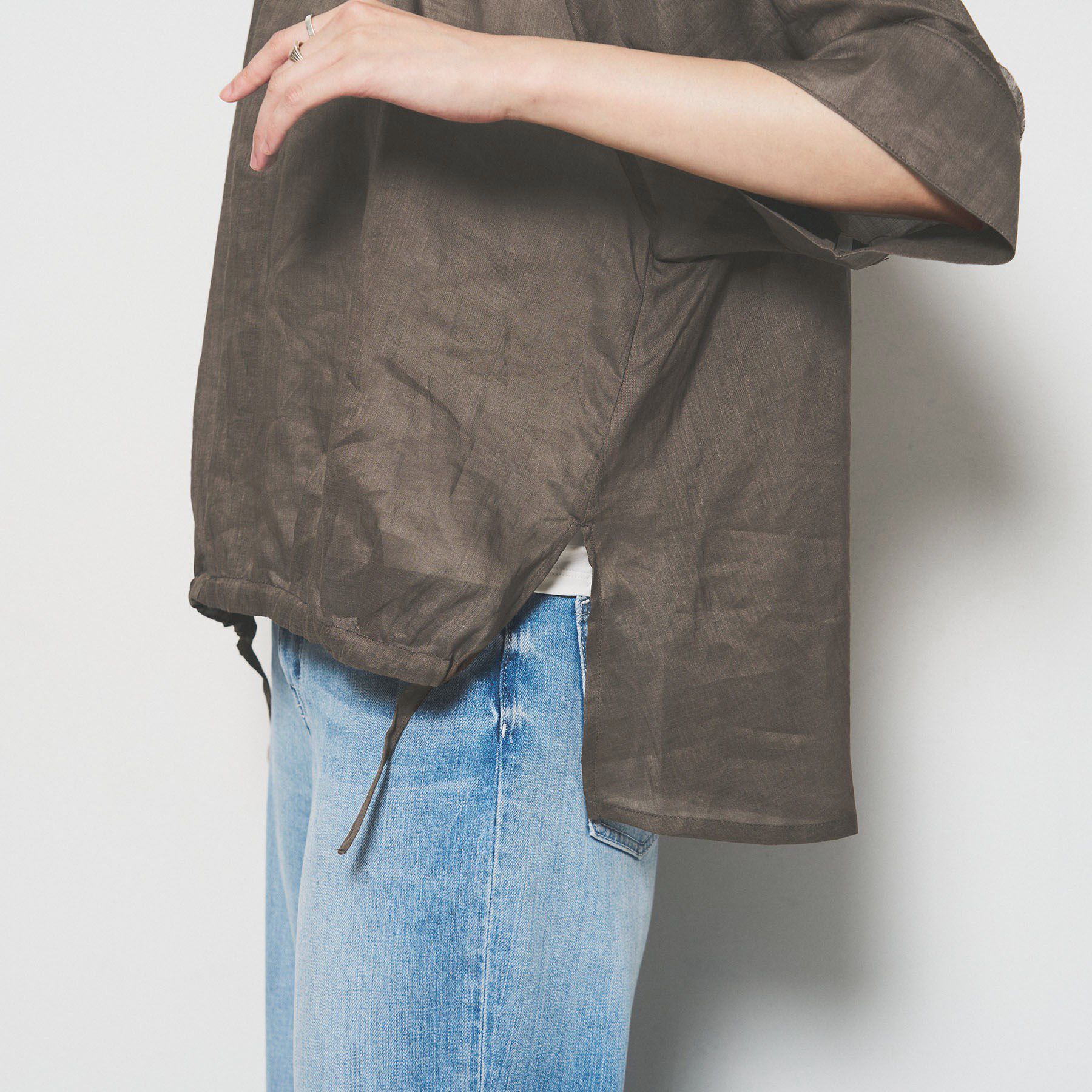 UNTITLED「【SEADRAKE】ペーパーリネンデザインブラウス」|シャツ・ブラウス|