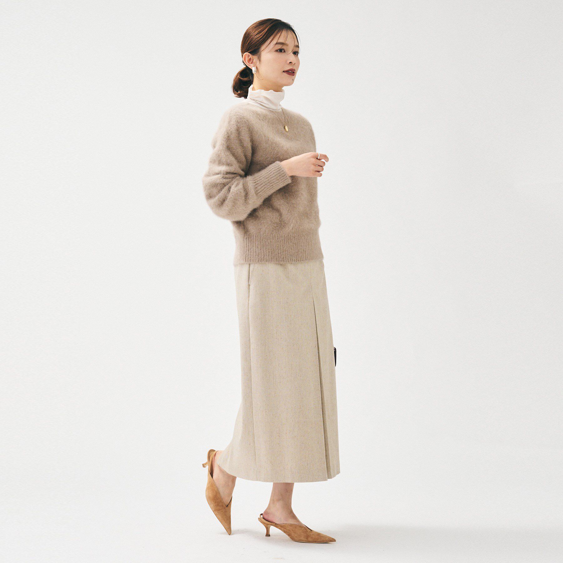 UNTITLED「【ふわふわニット/前後2WAY】フォックスカシミヤカーディガン」|カーディガン|