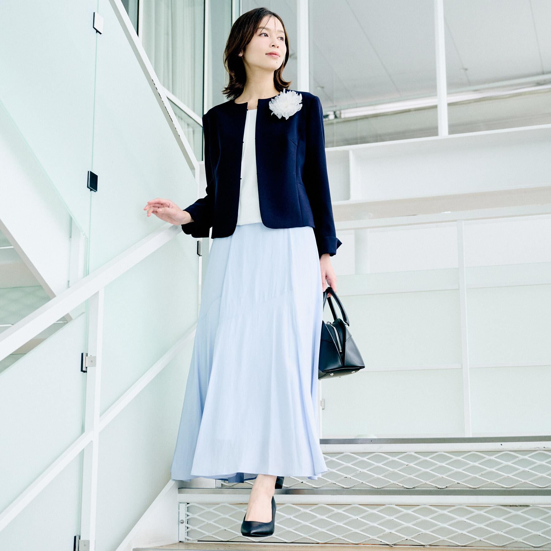 UNTITLED「【洗える/後ろウエストゴム】ロングスカート」|スカート|