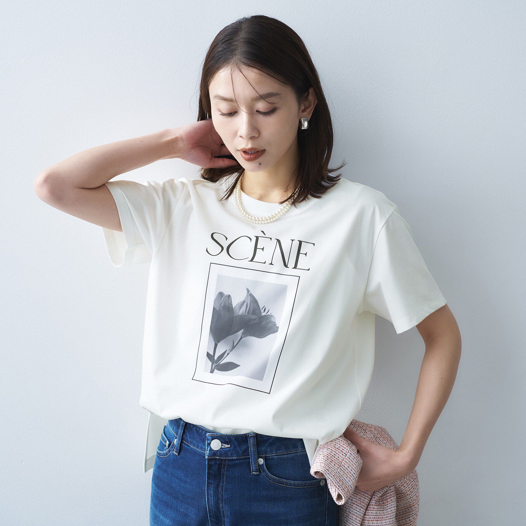 UNTITLED「グラフィックTシャツ」|Tシャツ・カットソー|オフホワイト(603