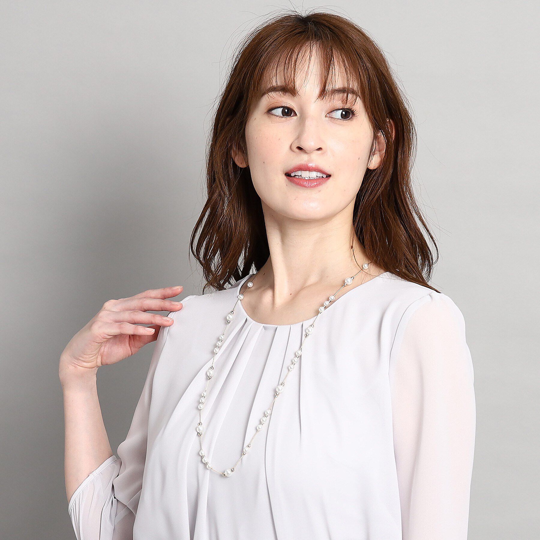 COUP DE CHANCE「【日本製】ロングフェイクパールネックレス3」|ネックレス|