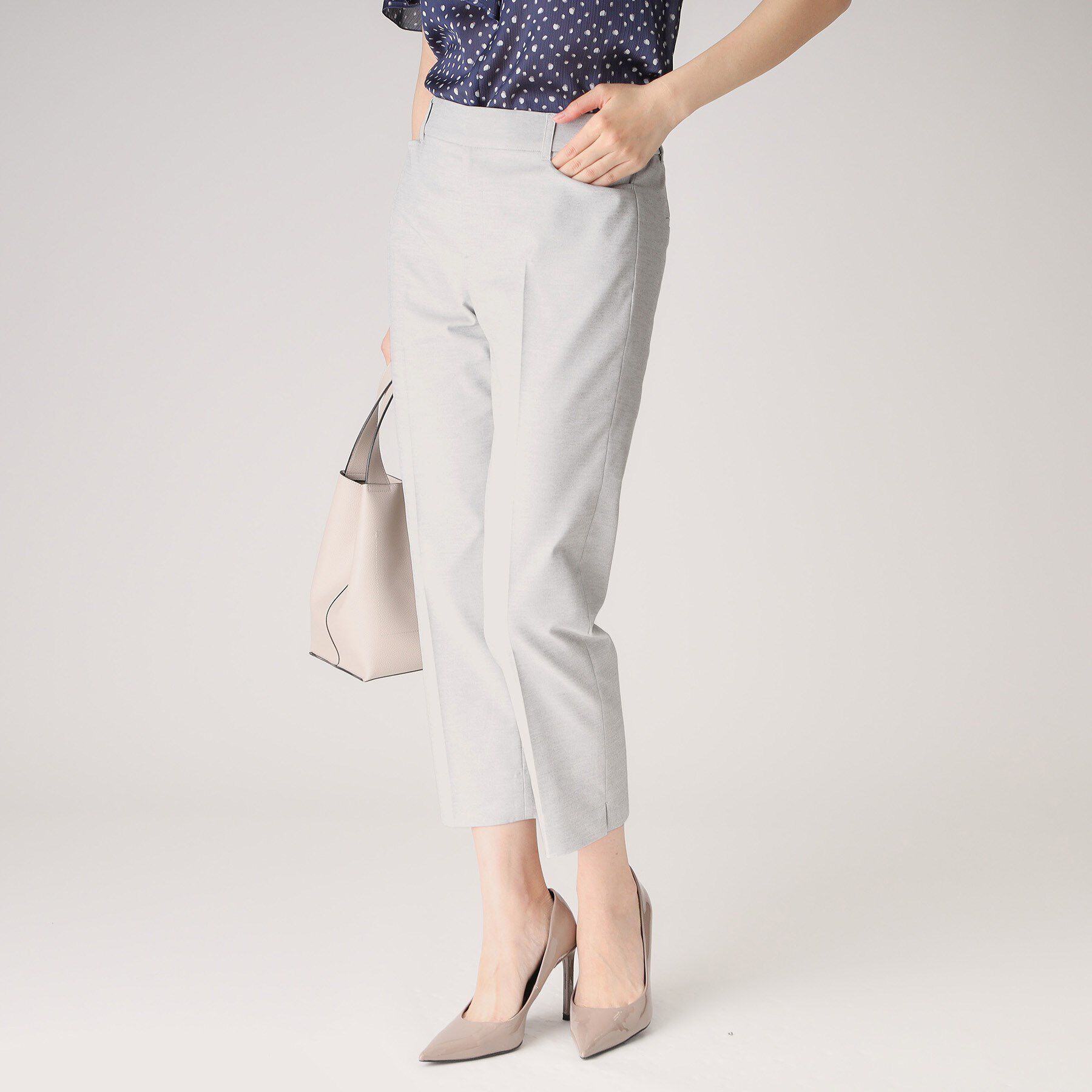 COUP DE CHANCE「【洗える】テーパードパンツ」|その他|グレー(412)