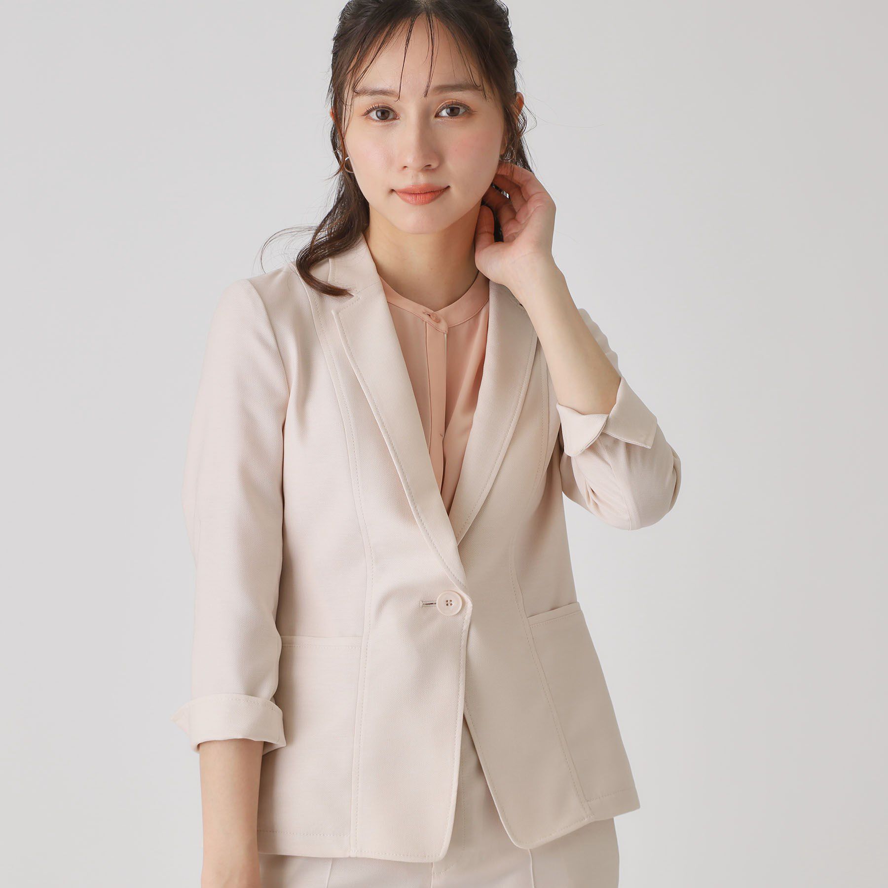 COUP DE CHANCE「【手洗い可／日本製】テーラードジャケット」|テーラードジャケット|グレージュ(050)