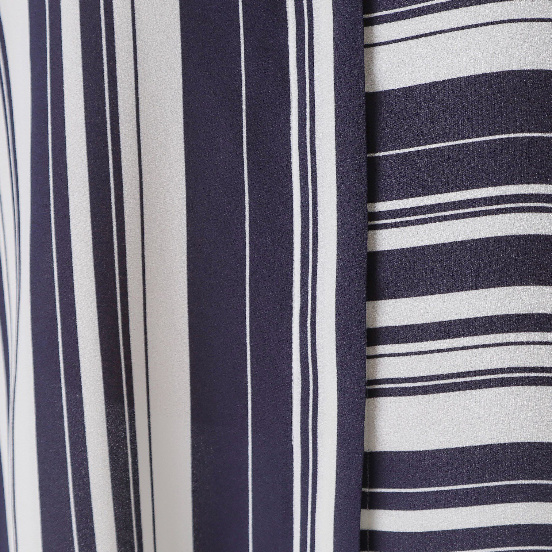 COUP DE CHANCE「【洗える／日本製】ストライプ&times;ボーダーブラウス」|シャツ・ブラウス|