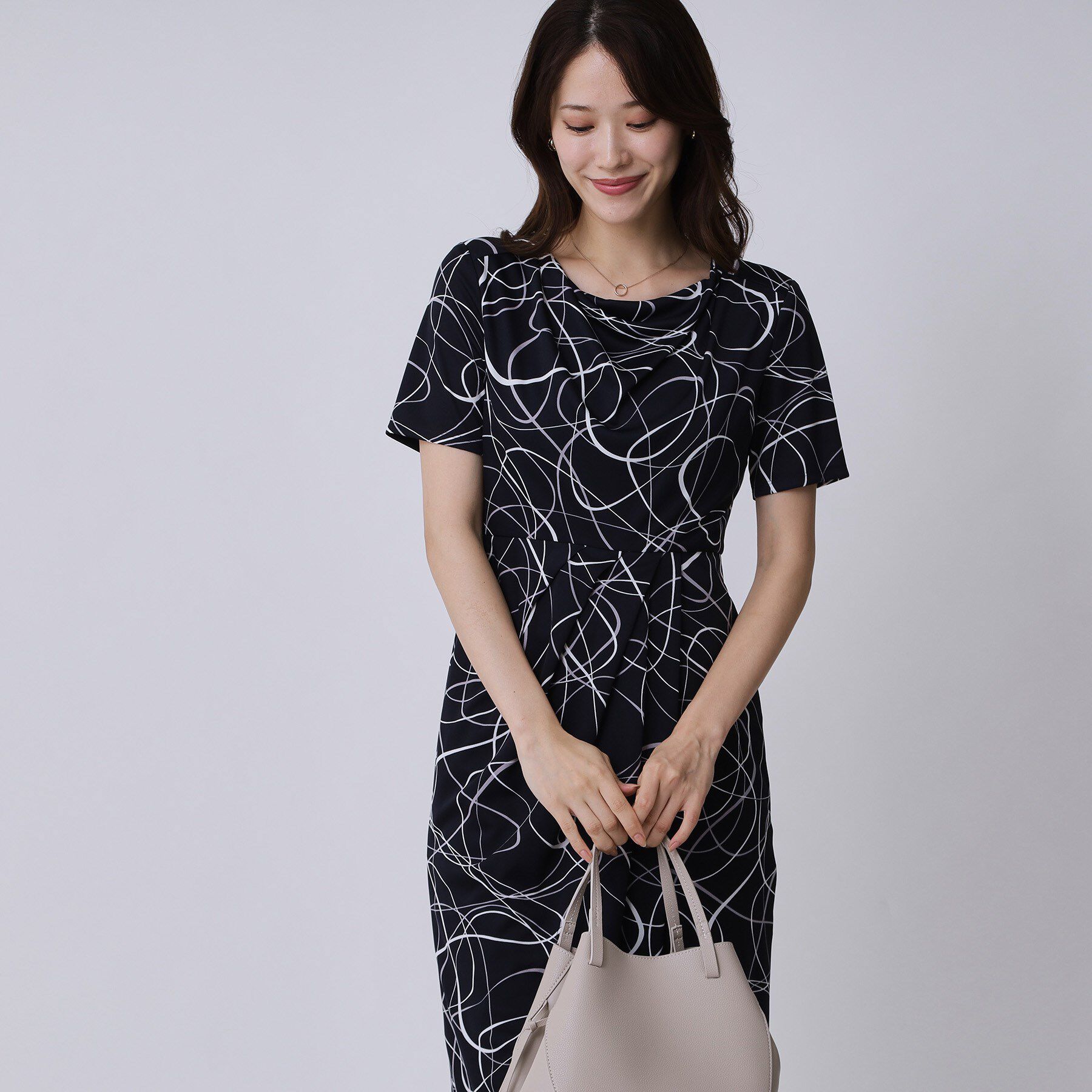 COUP DE CHANCE「【手洗い可／日本製】ジャージ素材タイトワンピース」|ワンピース|