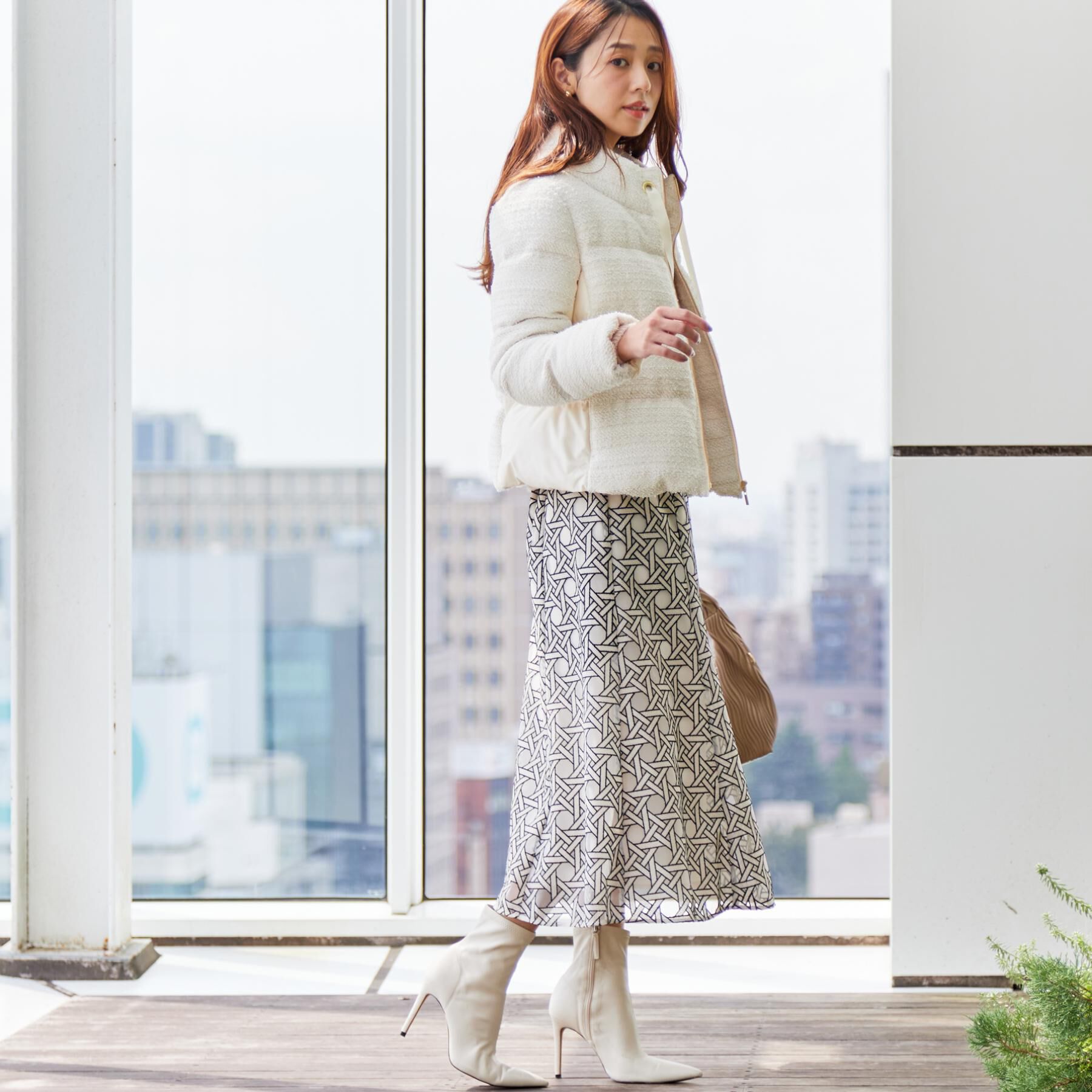 COUP DE CHANCE「【ショート丈】ツイードダウン」|ダウン|