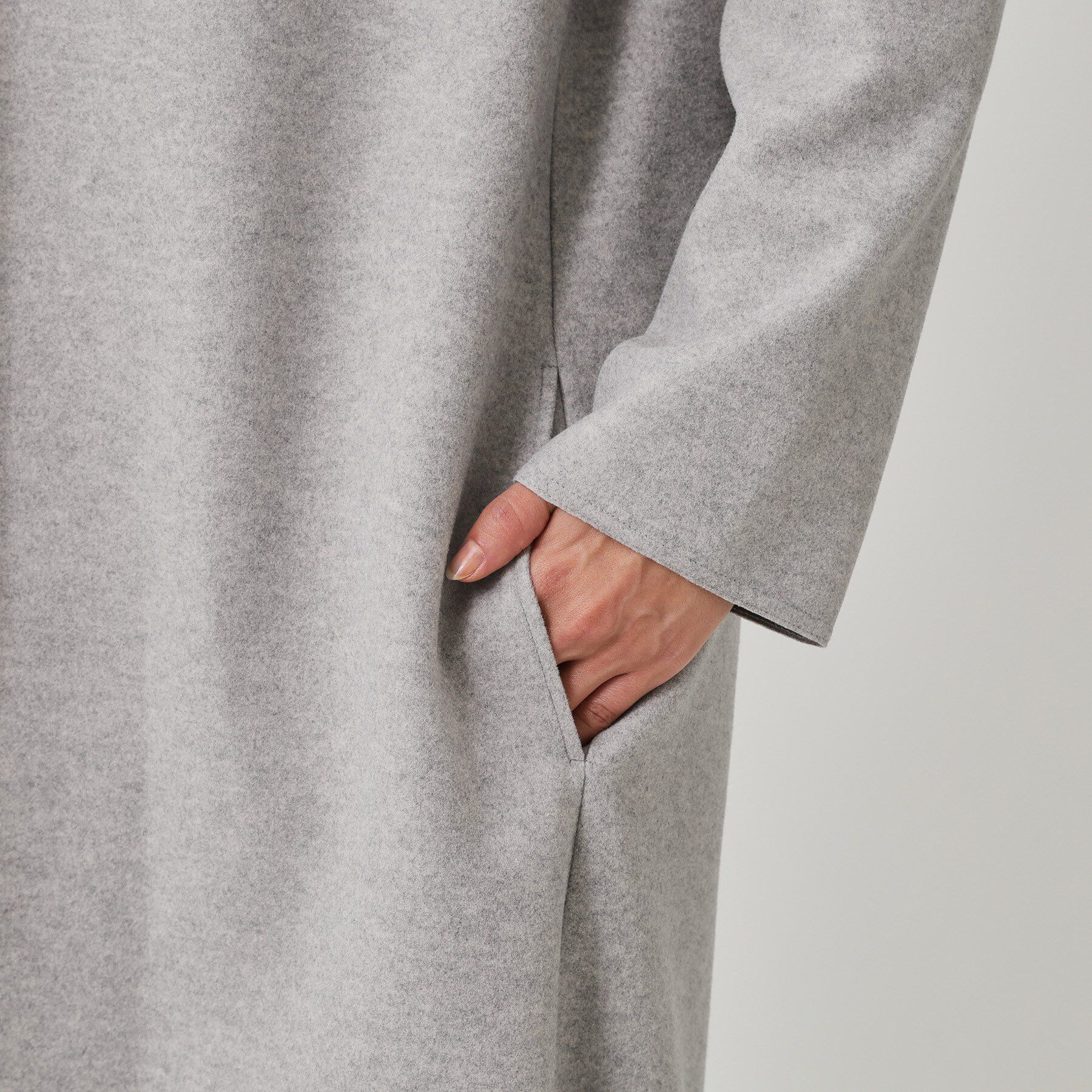 COUP DE CHANCE「【日本製／軽量】Iラインシルエットのコーディガン」|ノーカラーコート|