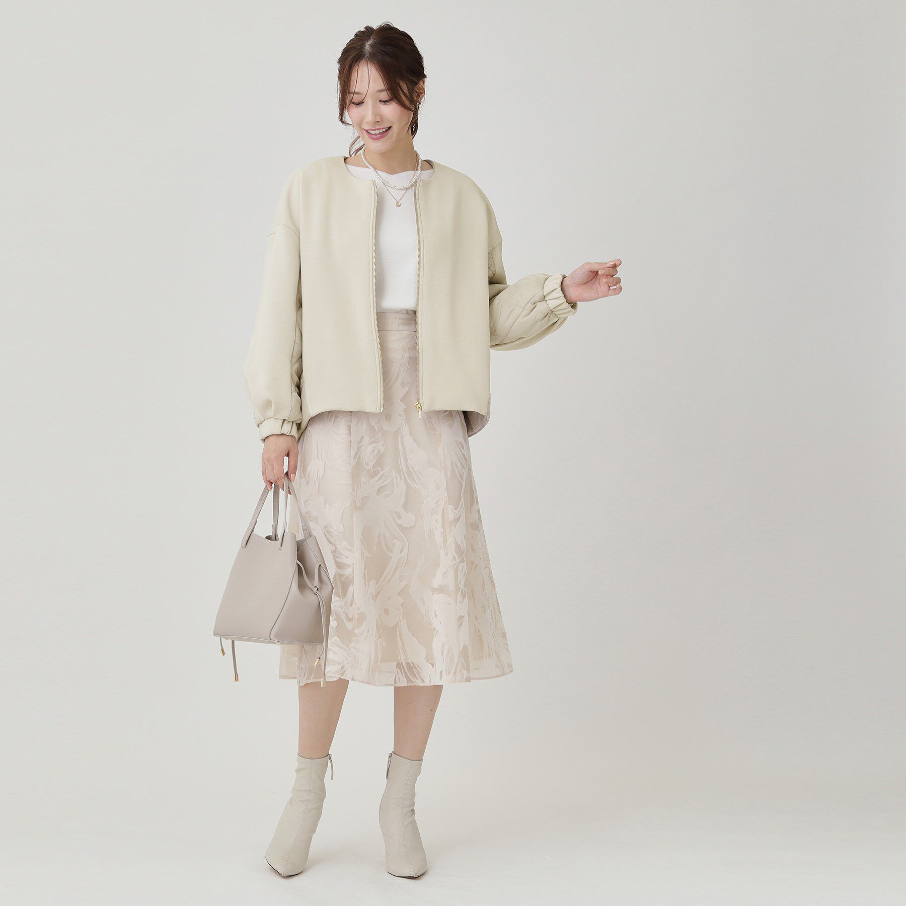 COUP DE CHANCE「【軽羽織】中綿キルティングブルゾン」|ブルゾン・スタジャン|