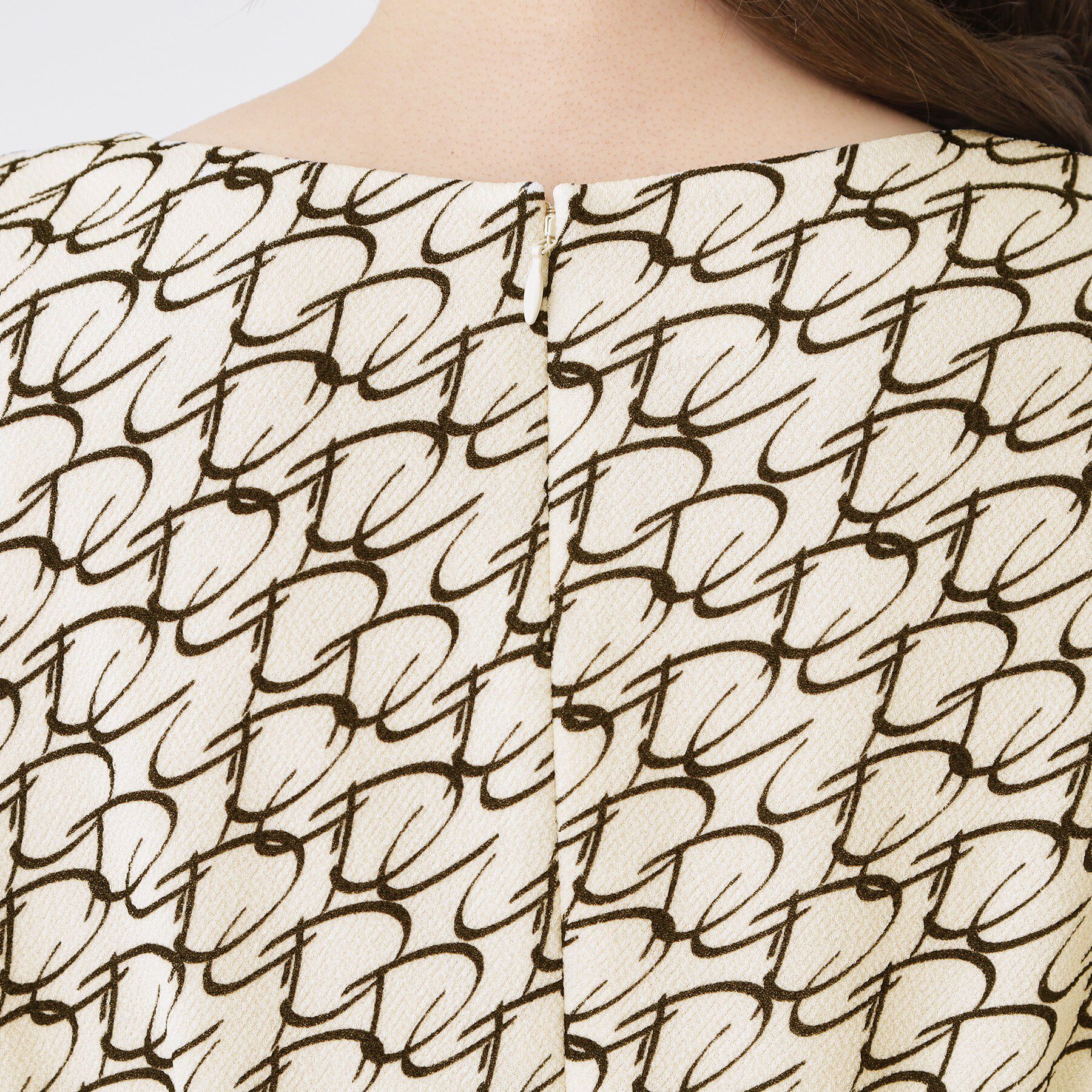 COUP DE CHANCE「【手洗い可／日本製】ジオメトリック柄タイトワンピース」|ワンピース|