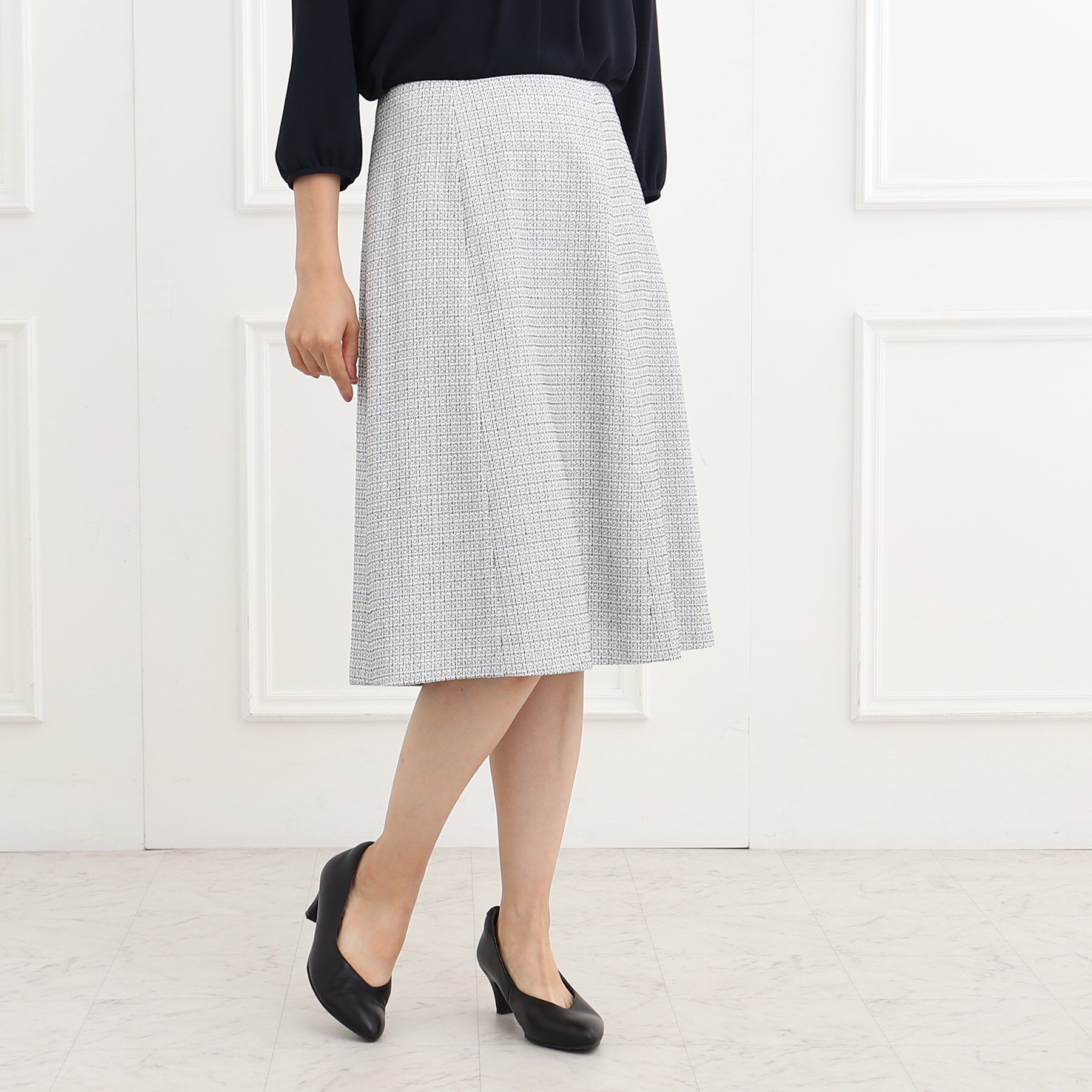 Reflect「【フォーマル/セットアップ可】ツイードスカート」|スカート|