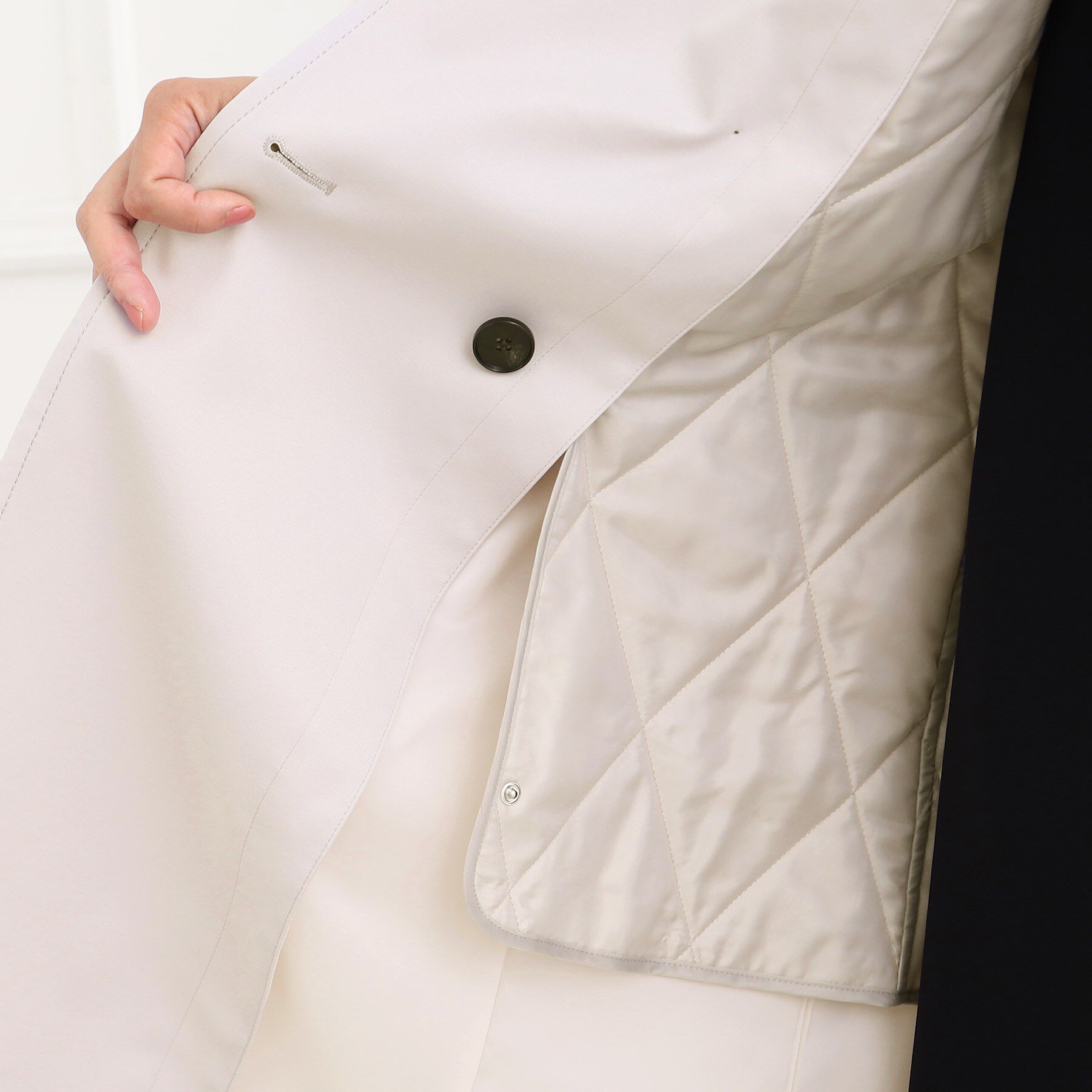 Reflect「【フォーマル/お仕事にもおすすめ／ライナー取り外し可】中綿ライナー付トレンチコート」|トレンチコート|