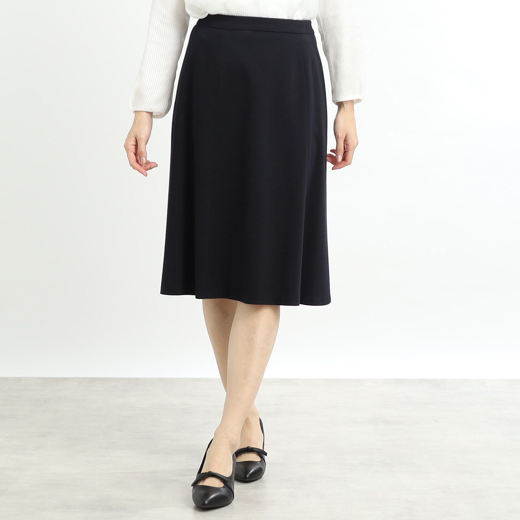 Reflect「【匠シリーズ／洗える】ソフトフレアスカート」|スカート|