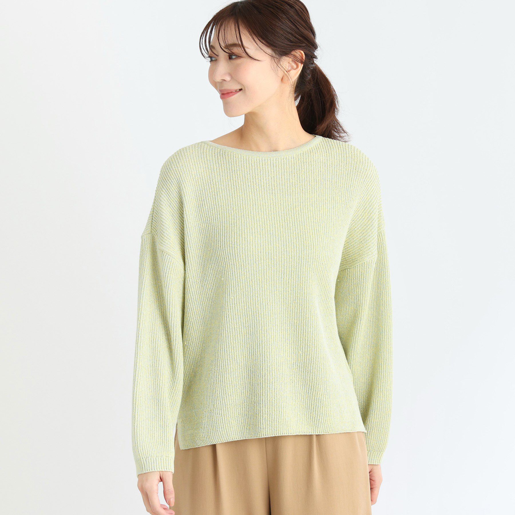 Reflect「【夏SALE】クルーネックミックスカラーニット」|ニット・セーター|