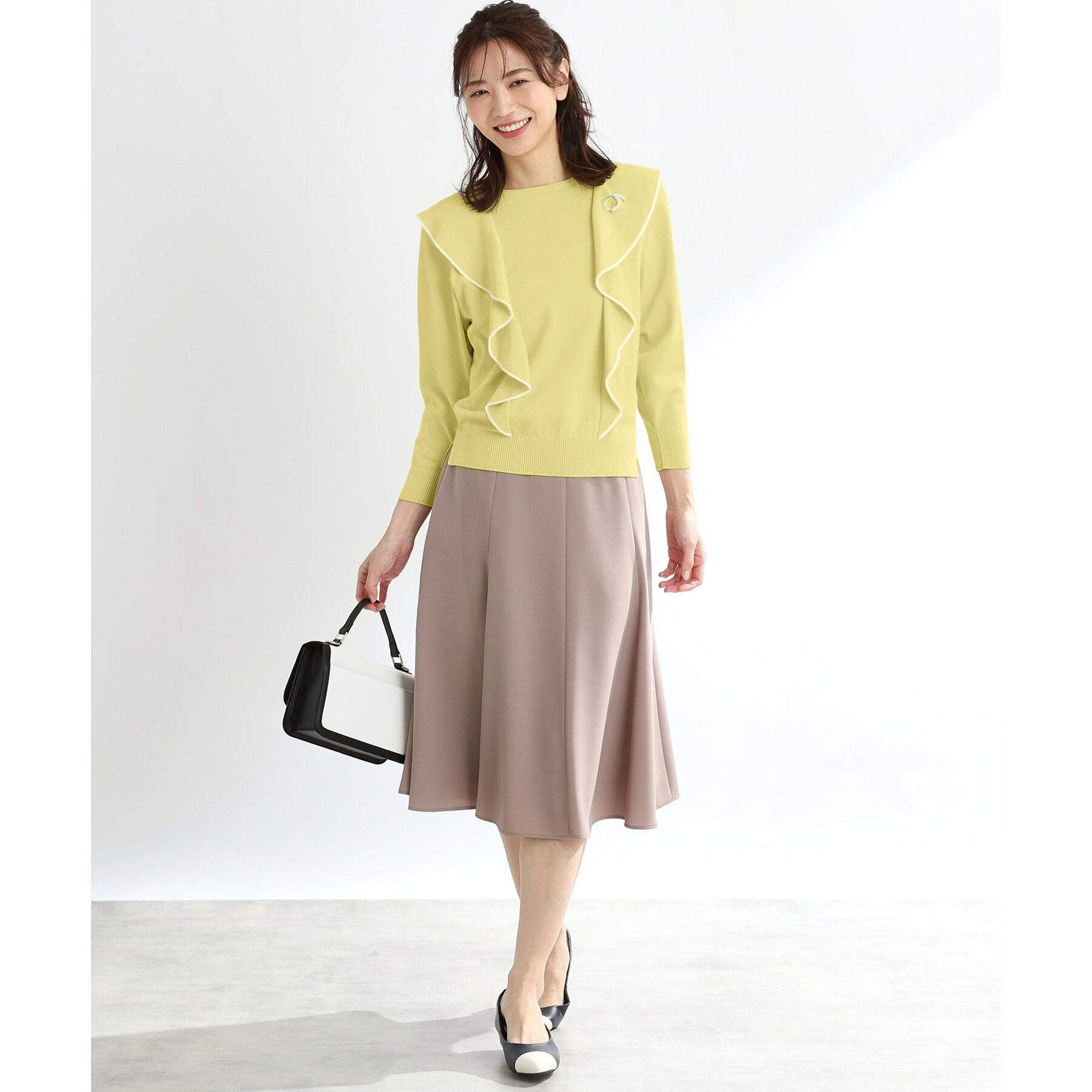 Reflect「ラッフルフリルプルオーバーニット」|ニット・セーター|