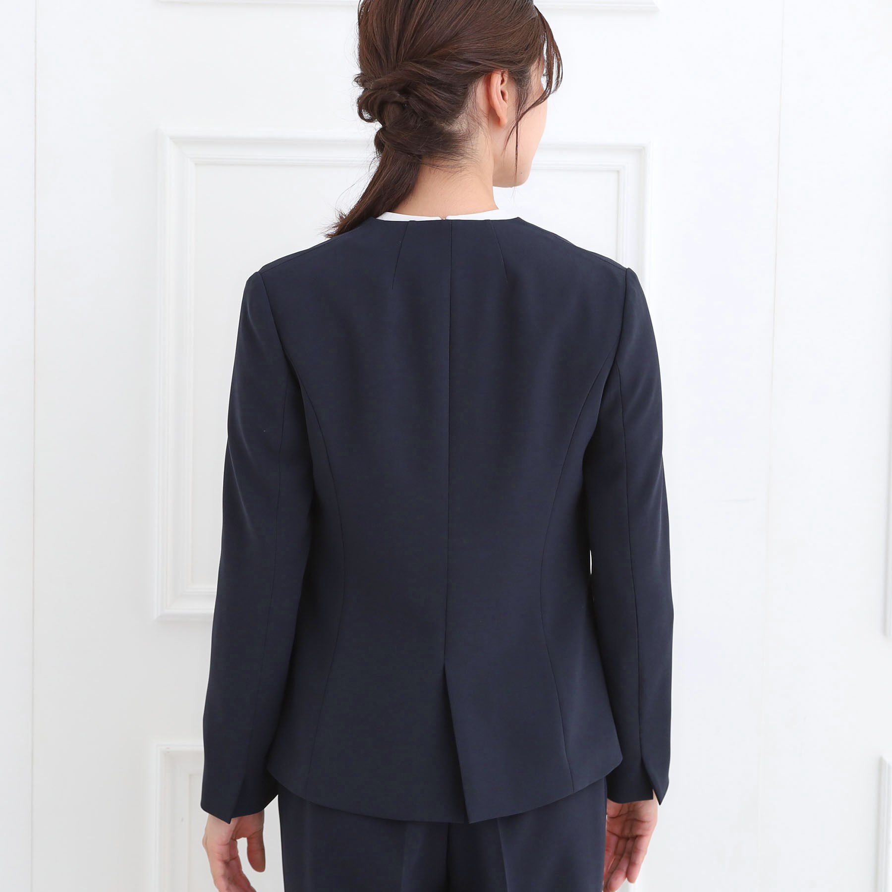 Reflect「【通勤／セットアップ可】ノーカラージャケット」|ノーカラージャケット|