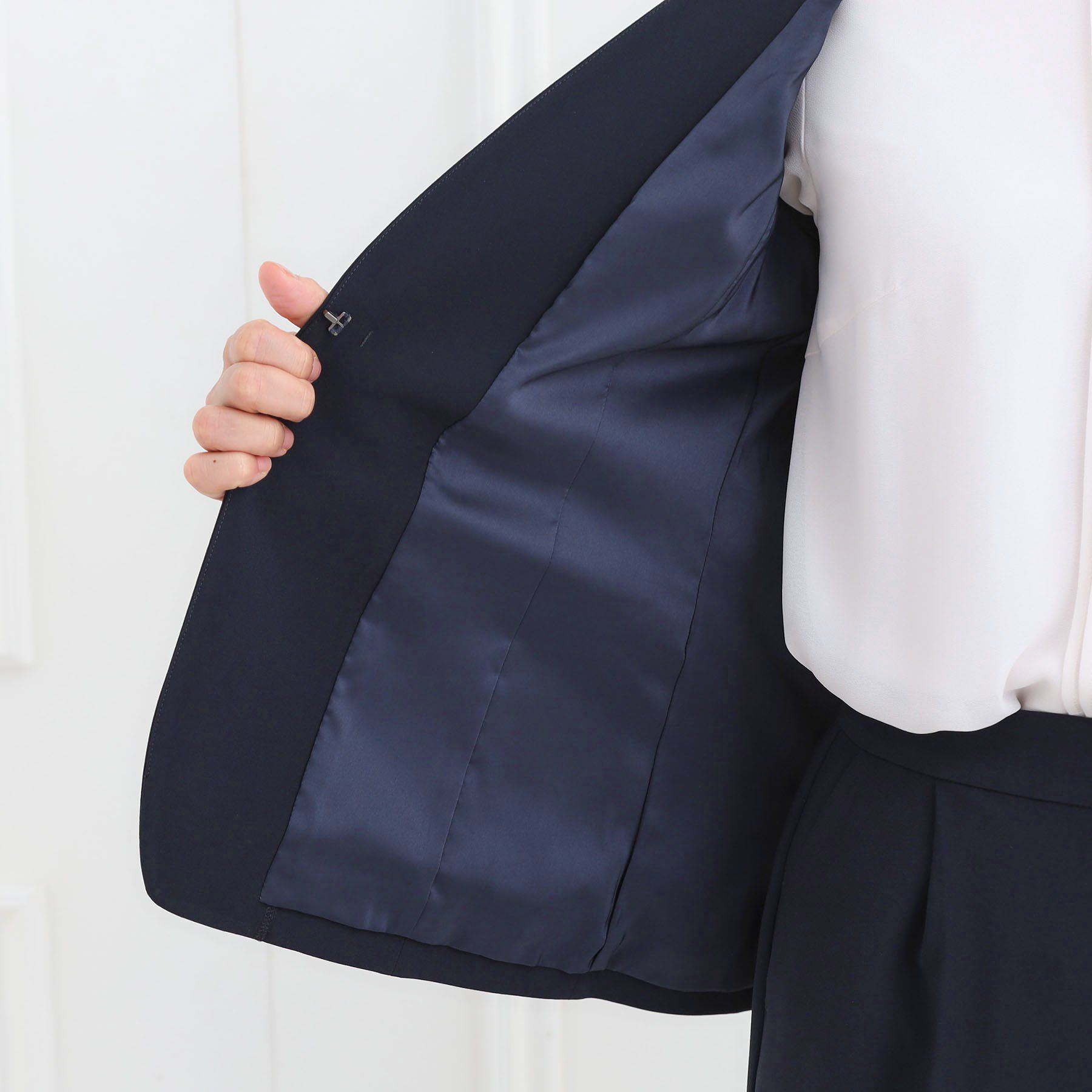 Reflect「【通勤／セットアップ可】ノーカラージャケット」|ノーカラージャケット|