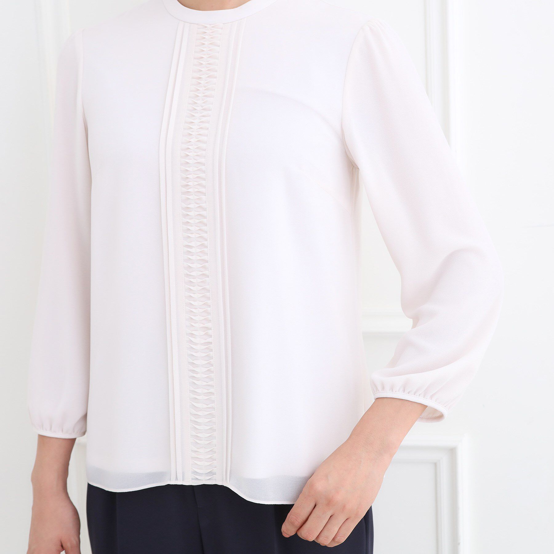 Reflect「【お仕事に◎】スタンドネックブラウス」|シャツ・ブラウス|