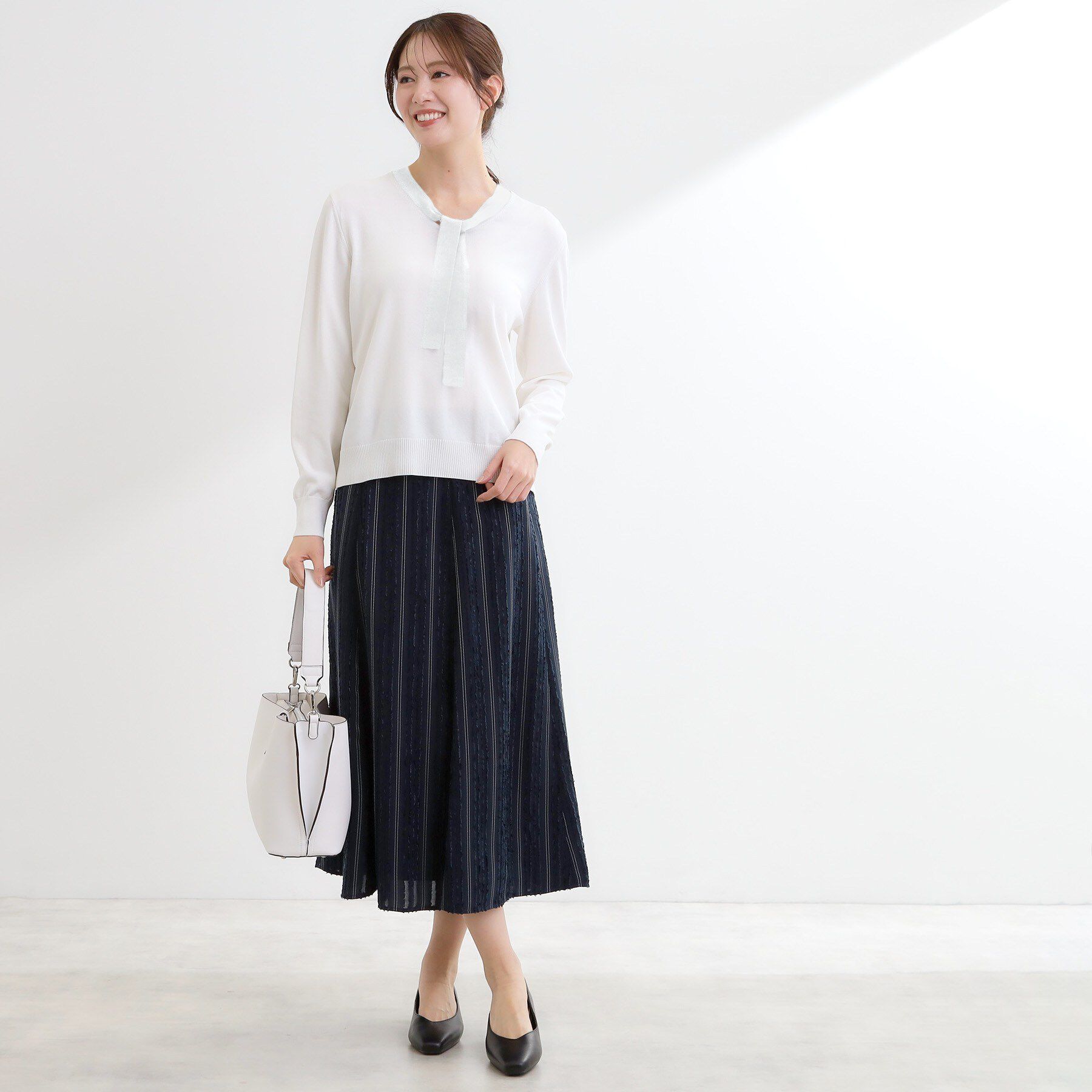 Reflect「ハイゲージボウタイニット」|ニット・セーター|