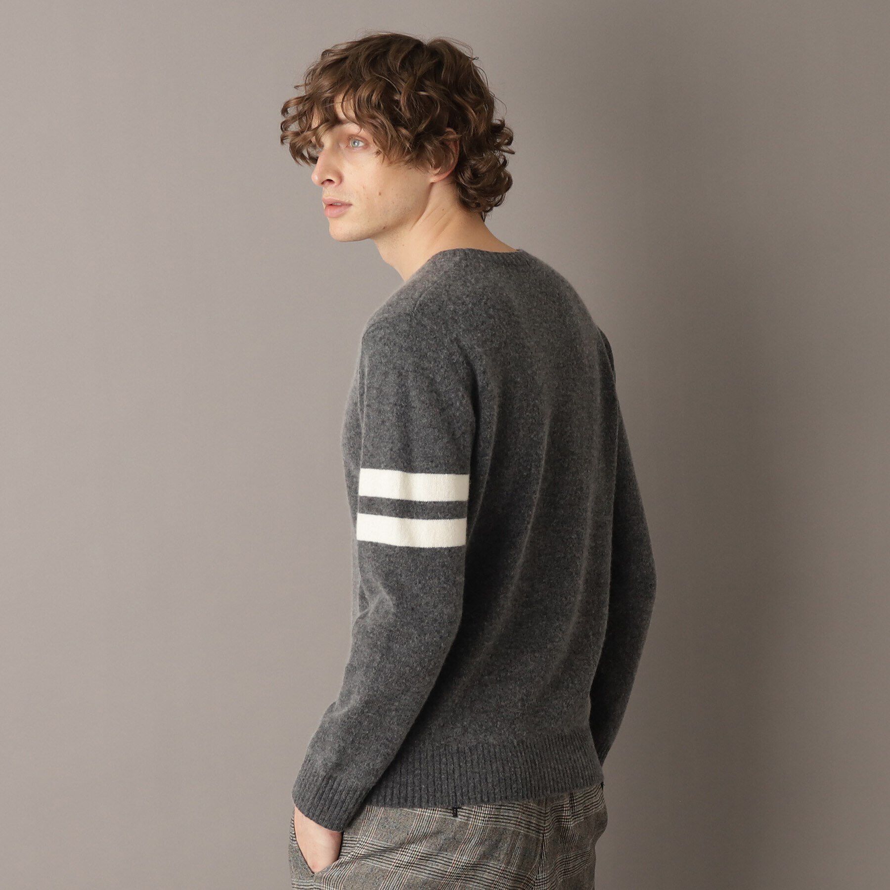DRESSTERIOR「ラムウール混クルーネックニット」|ニット・セーター|