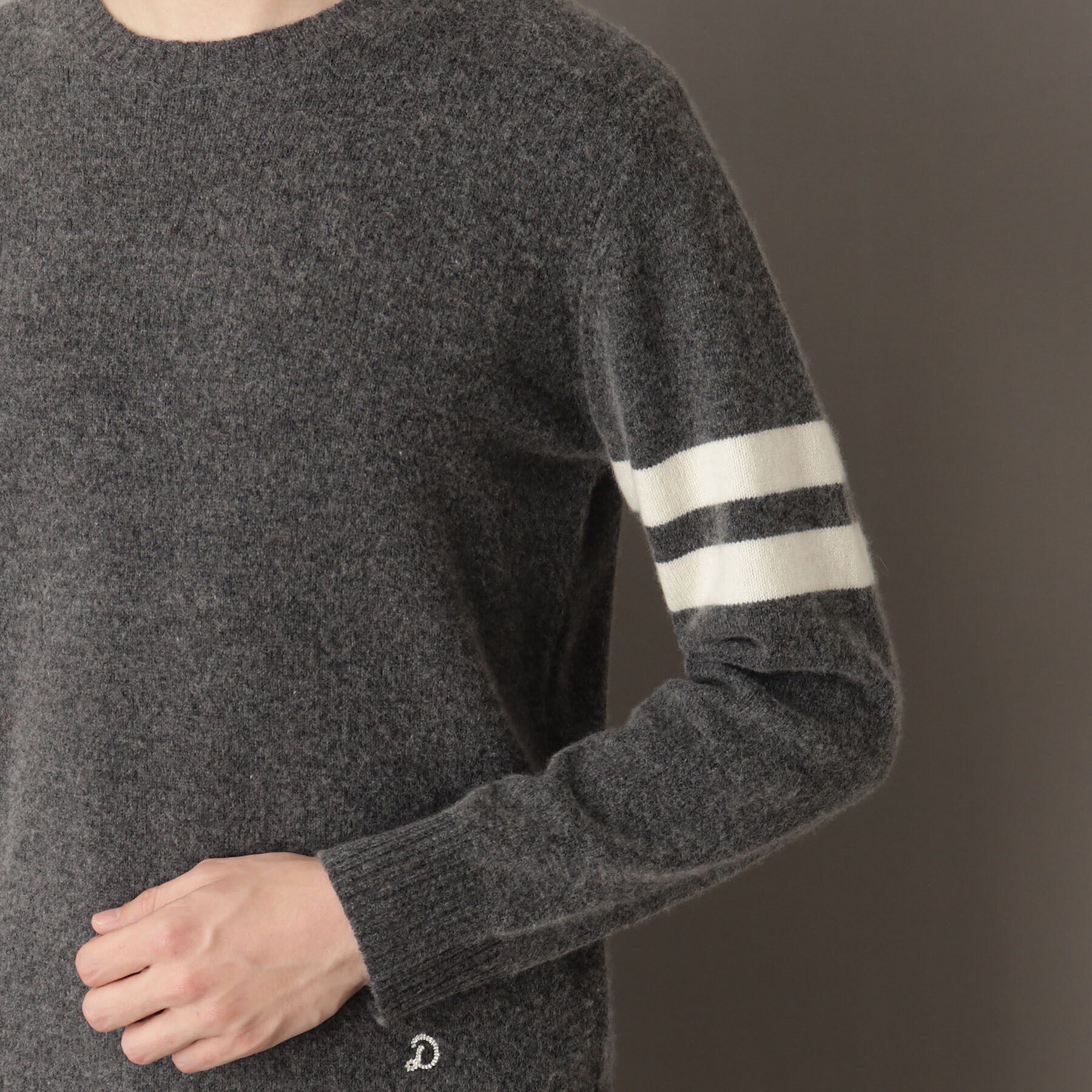 DRESSTERIOR「ラムウール混クルーネックニット」|ニット・セーター|