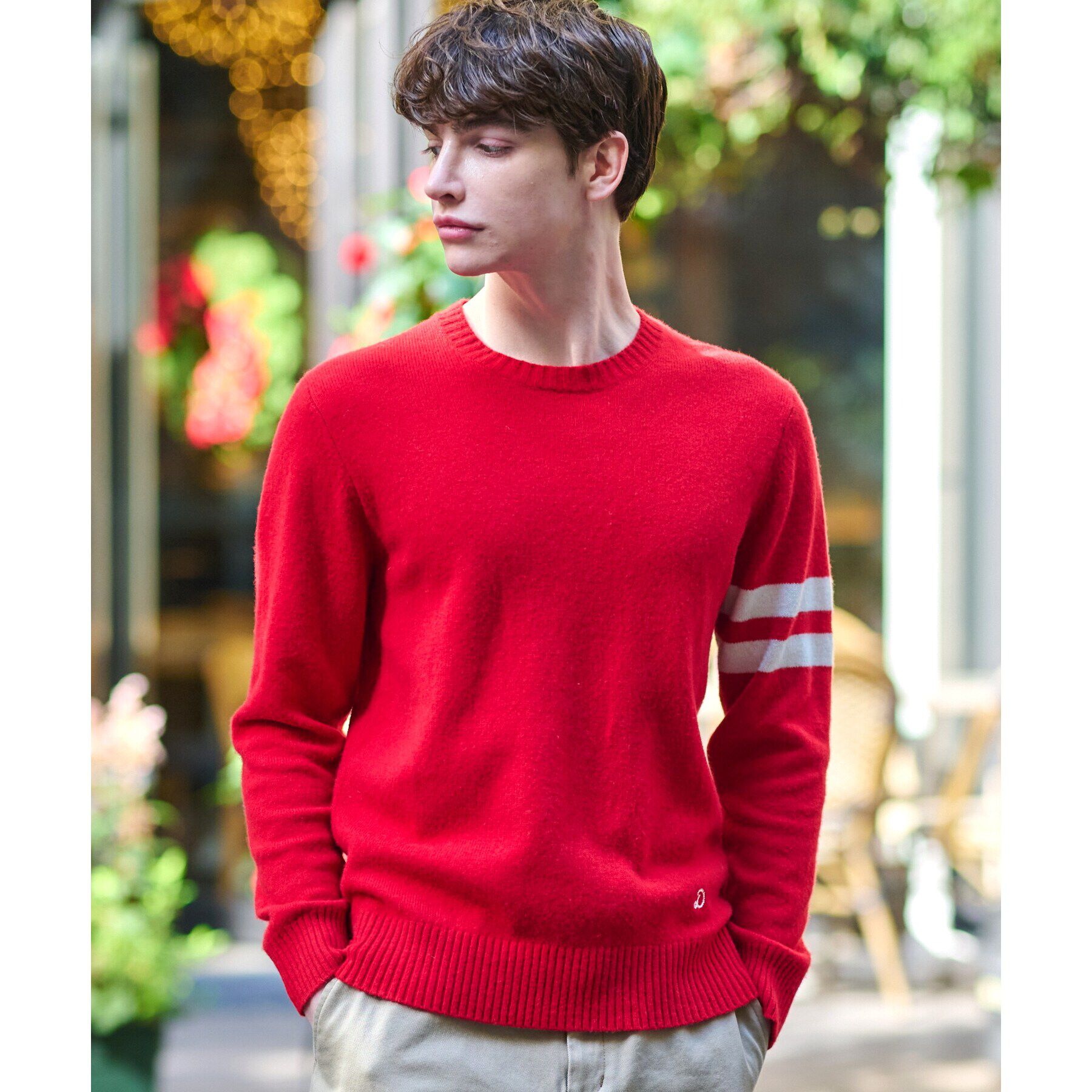 DRESSTERIOR「ラムウール混クルーネックニット」|ニット・セーター|