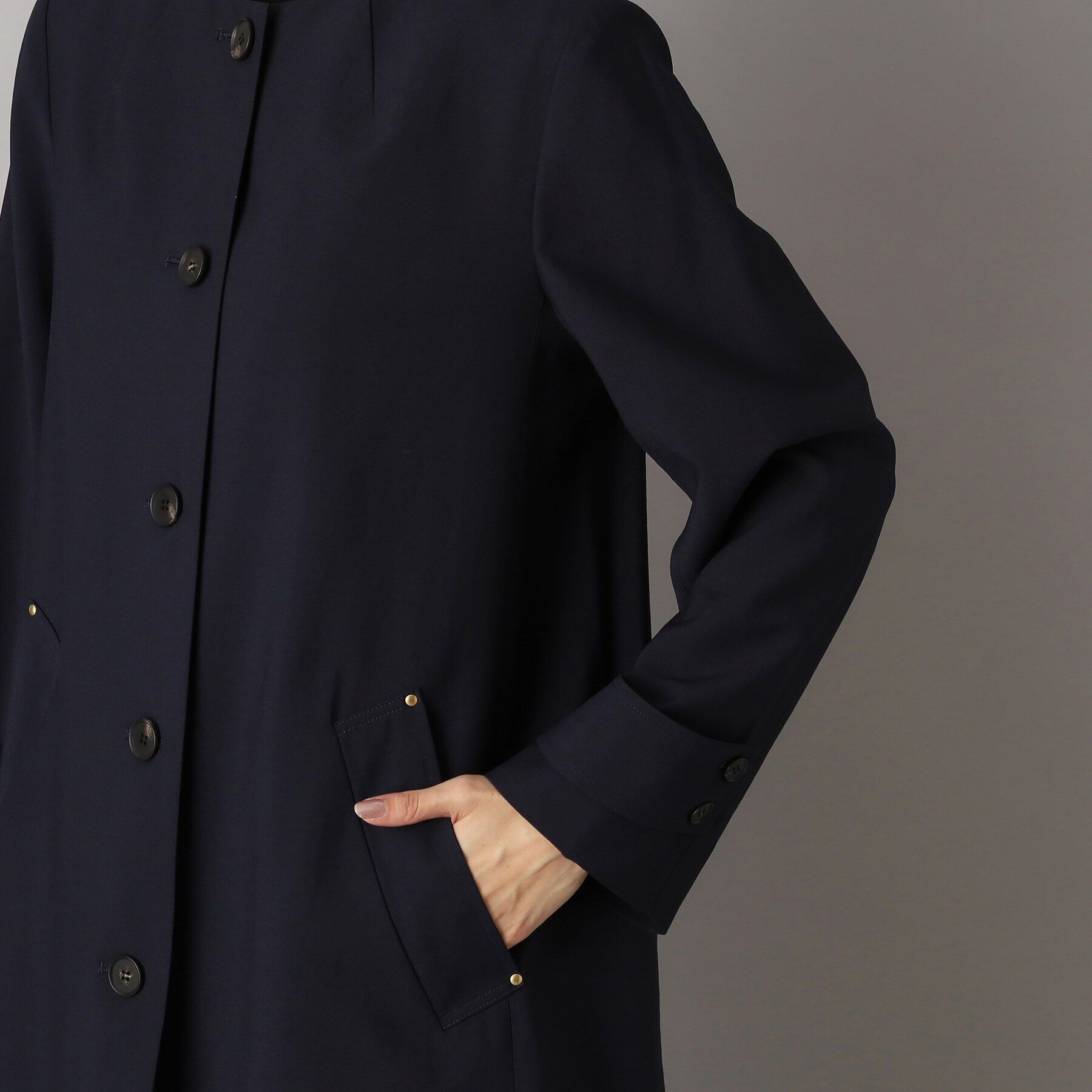 DRESSTERIOR「【セレモニー対応】ノーカラーコート」|ノーカラーコート|