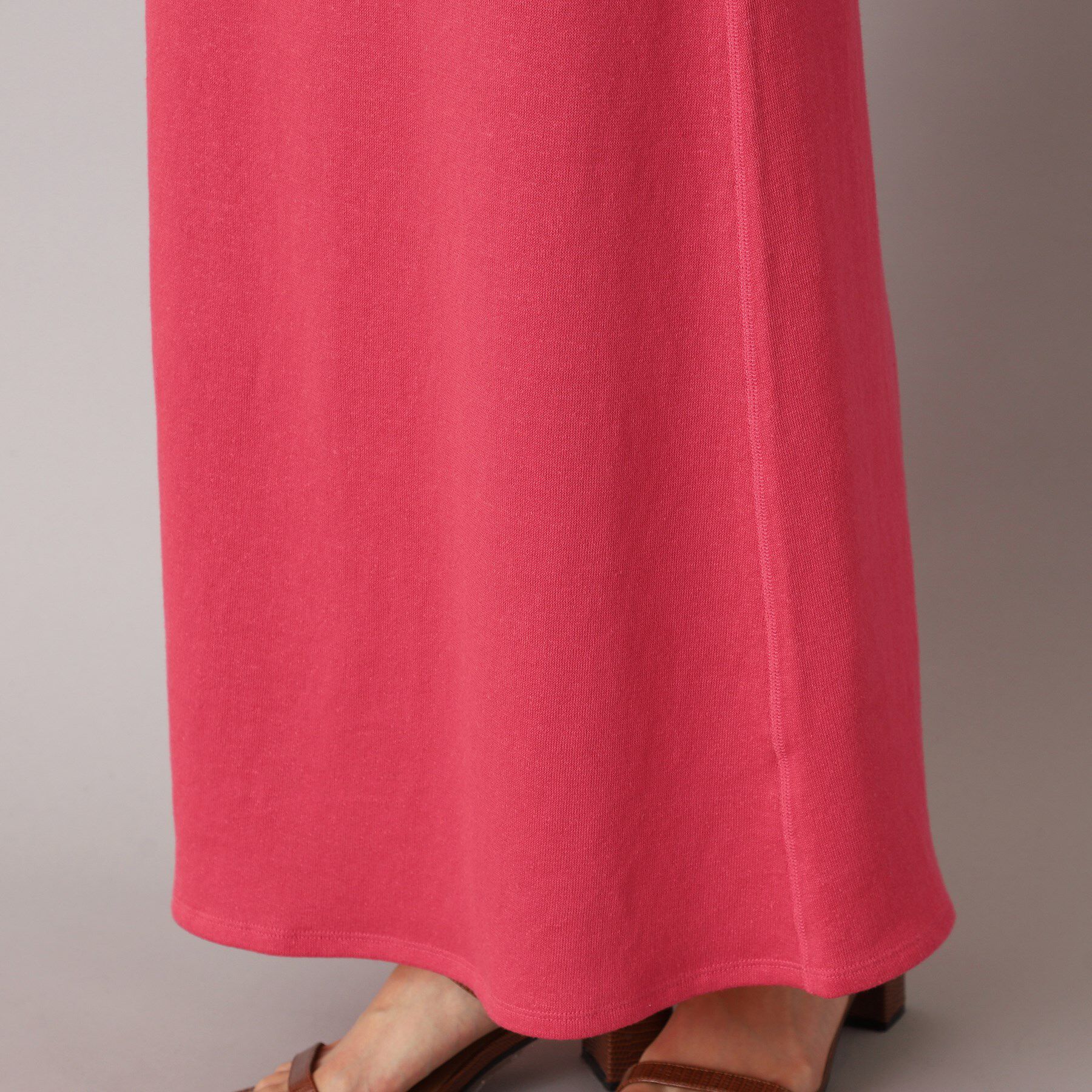 DRESSTERIOR「【洗える/ウエストゴム/セットアップ可】リネン裏毛スカート」|スカート|