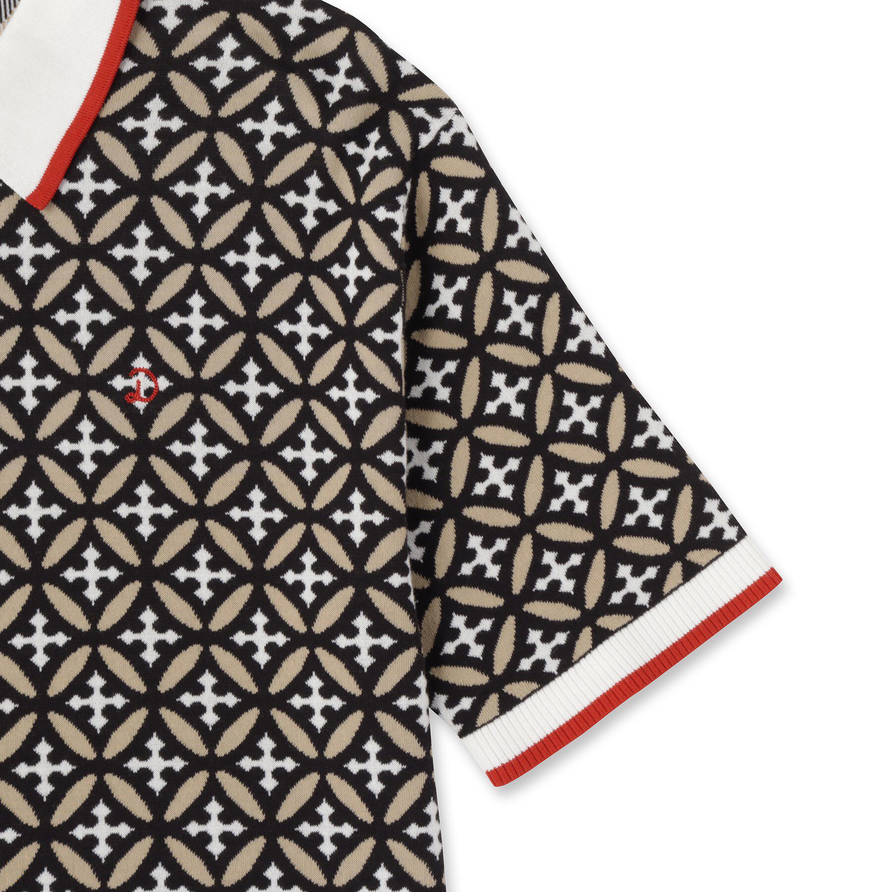 DRESSTERIOR「オーバーラップサークル ニットポロシャツ」|ニット・セーター|