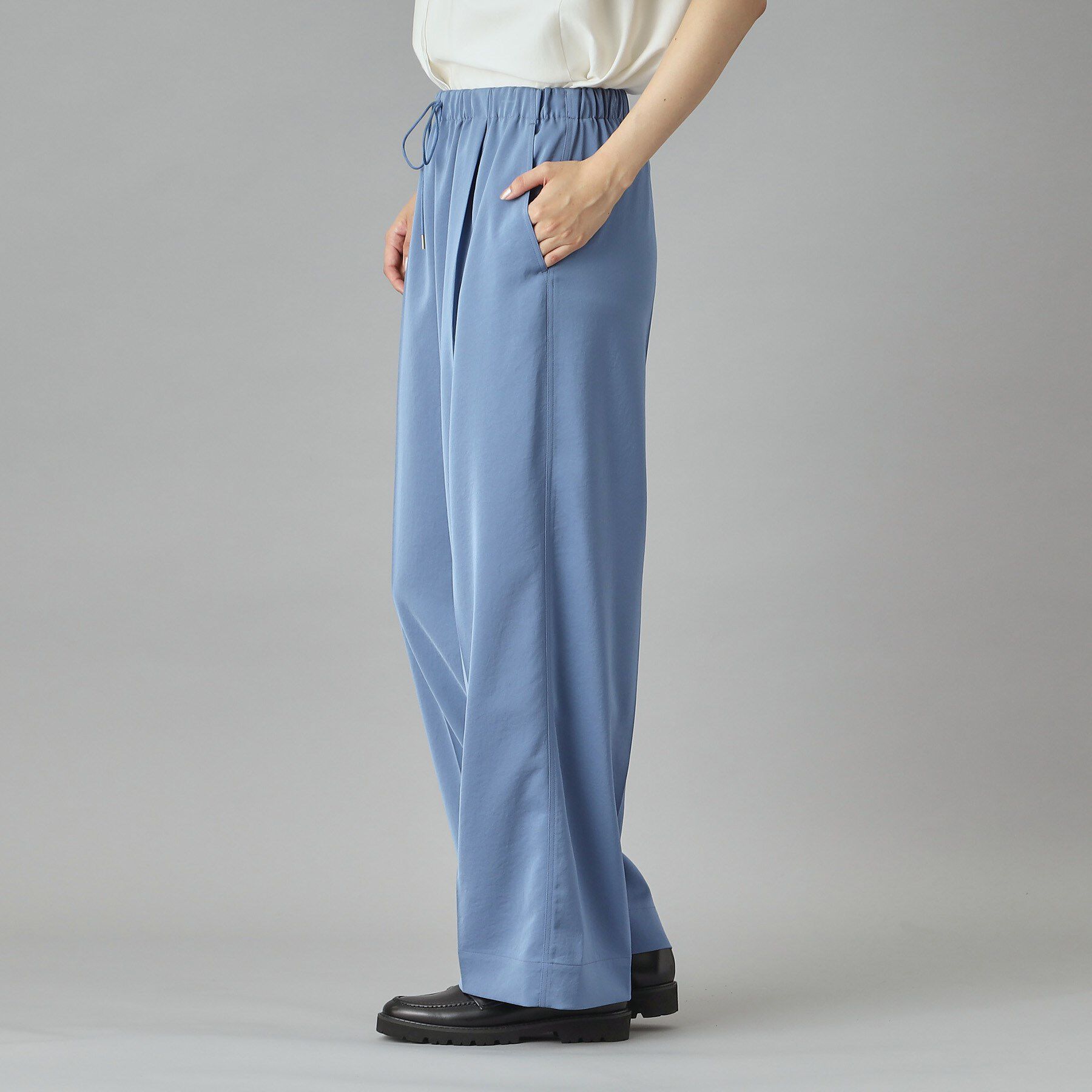 DRESSTERIOR「【洗える/ウエストゴム】サテンイージーパンツ」|その他|