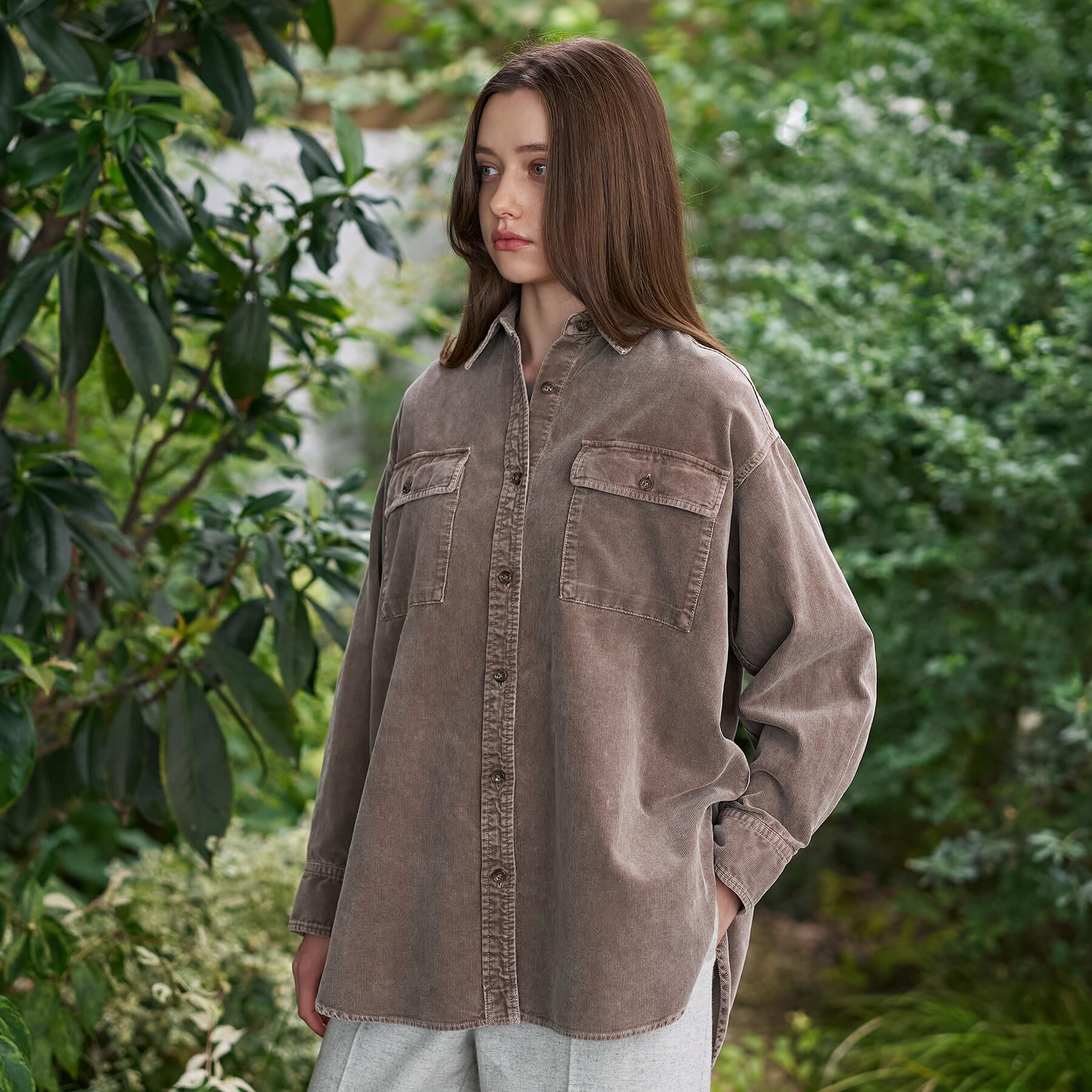 DRESSTERIOR「【洗える/抜け感】コーデュロイガーメントダイシャツ」|シャツ・ブラウス|