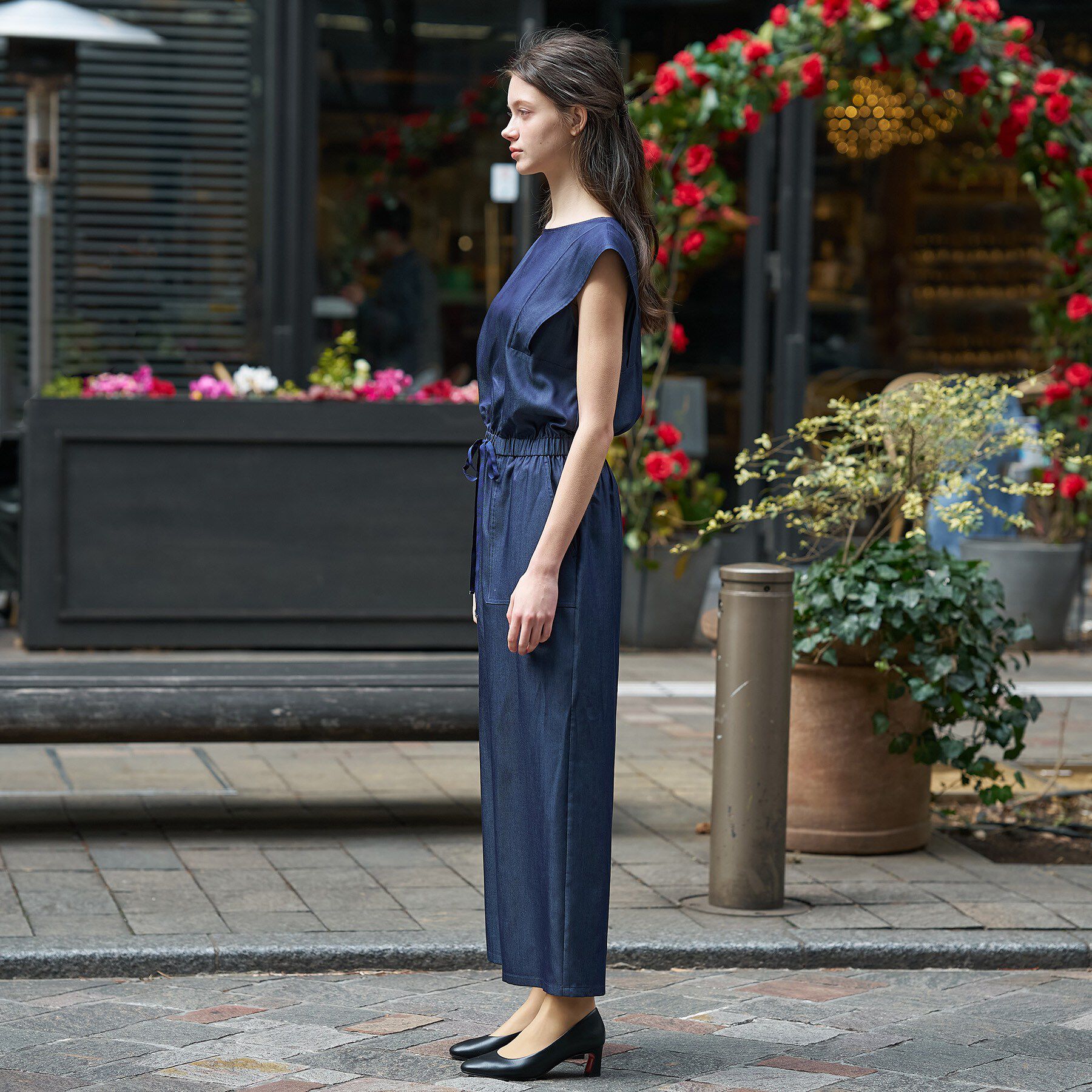 DRESSTERIOR「【ウォッシャブル】フレンチスリーブ コンビネゾン」|オールインワン|