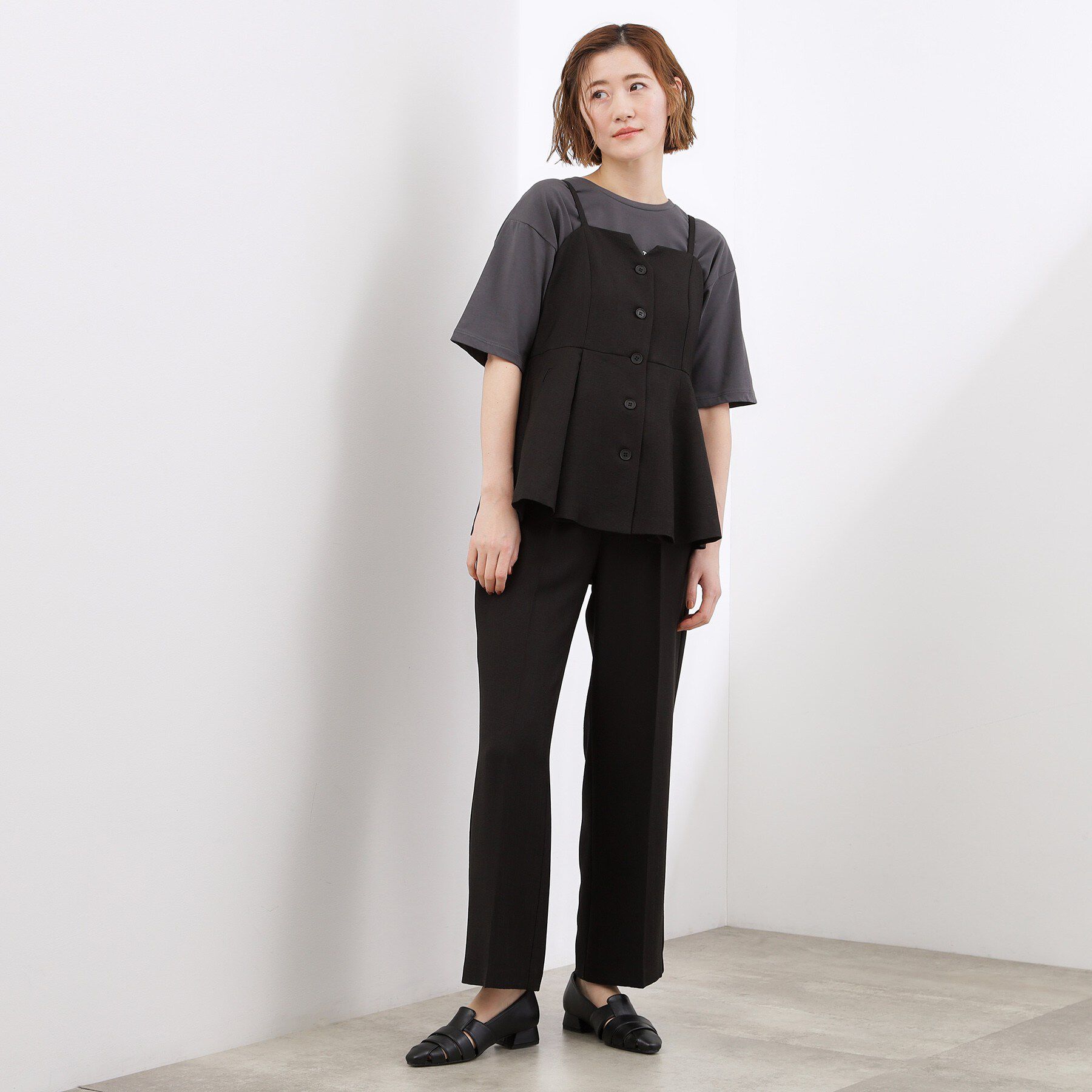 grove「【貴島明日香さん着用・カセット服】リネンライクソフトフレアパンツ」|その他|